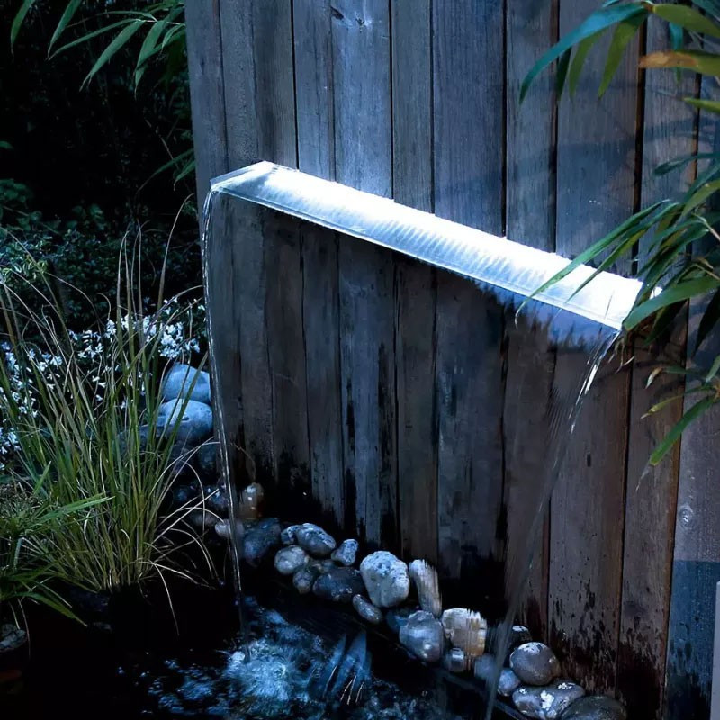 Niagara LED - Wall 90 - fontaine cascade blanc piscine - Ubbink (livraison : 15 jours)