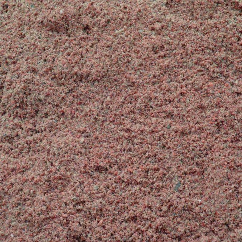Sable de concassage rouge 0-2mm - granit rouge - 20kg - Michel Oprey & Beisterveld