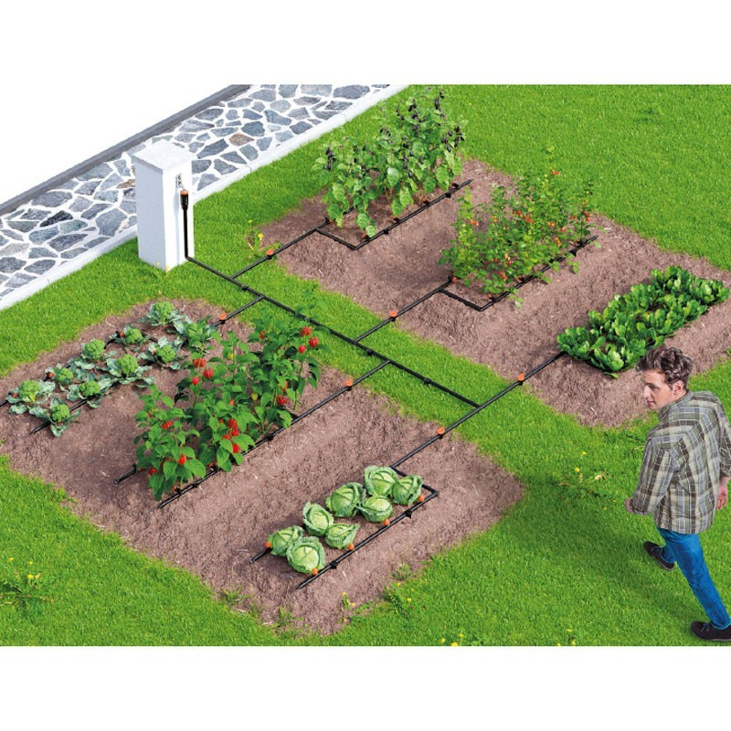 Gemüsegartenset Tropfbewässerung für bis zu 60 Pflanzen - Bewässerung Claber