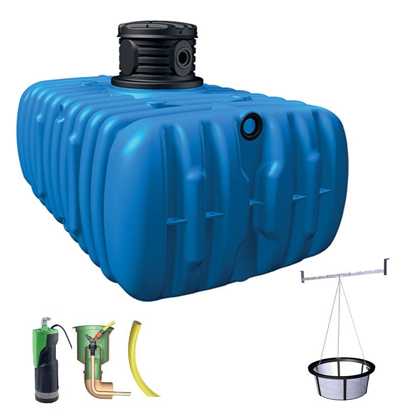 Flat confort - 5000L - Bouwpakket voor ingraven tuinreservoir Garantia