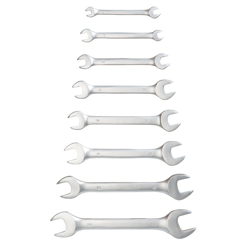 Conjunto de 8 chaves planas de Ø6x7mm a Ø20x22mm - Ribitech