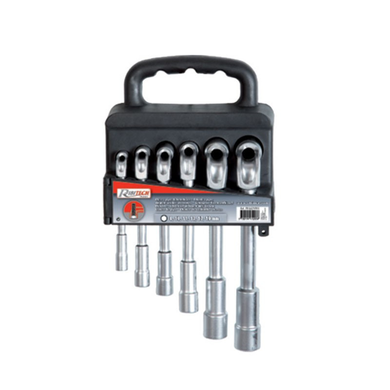 Set of 6 open-end pipe wrenches from Ø8 to 19 mm - Ribitech
