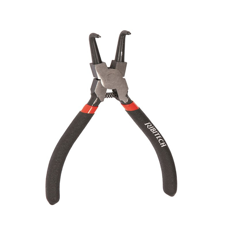 Circlip pliers curved inside 160mm - Ribitech