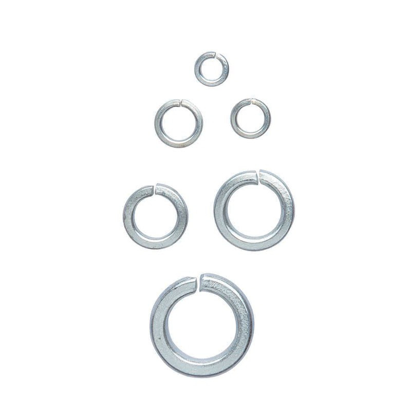 Set of 350 lock washers and flat washers in box - Ribitech