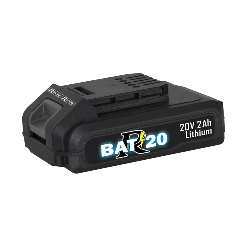 R-BAT20 percussion drill/driver 20v 2amp battery - Ribitech