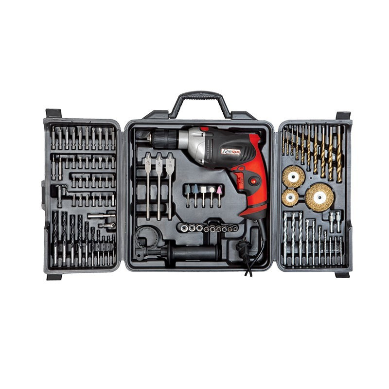 Drill set 810w (92 pieces with drills + bits) - Ribitech