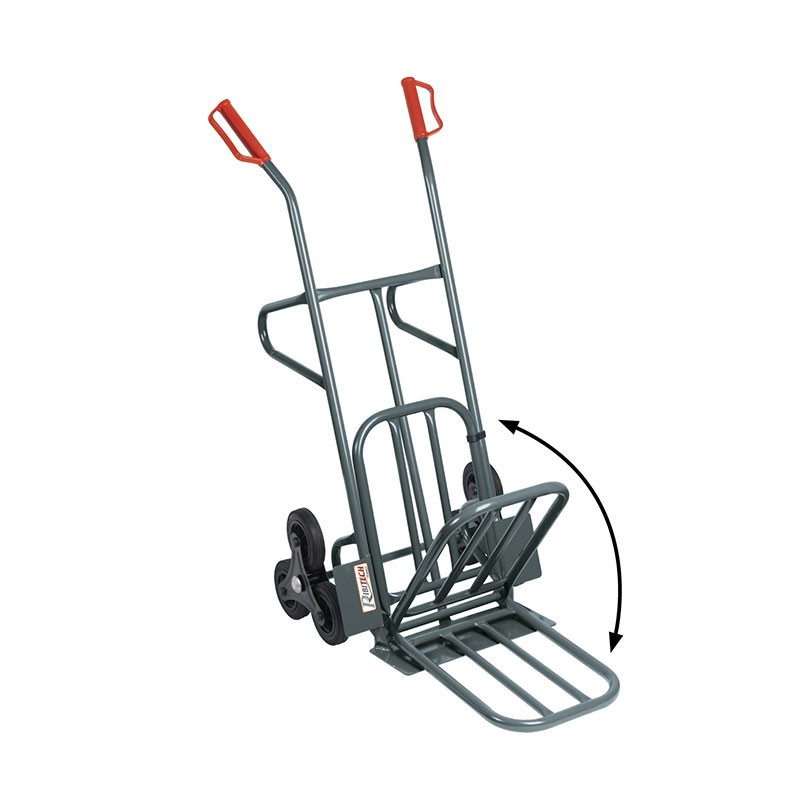 Trolley 100/250kgs 6 wielen - inklapbare klep - Ribitech