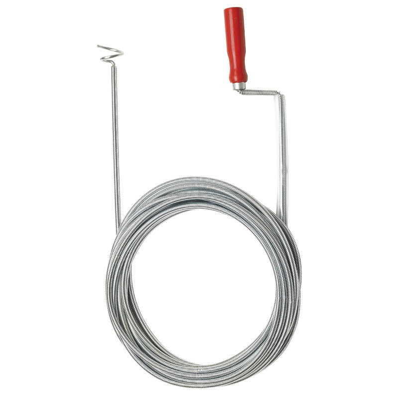 Pipe unclogger 5m + hook - Ribitech