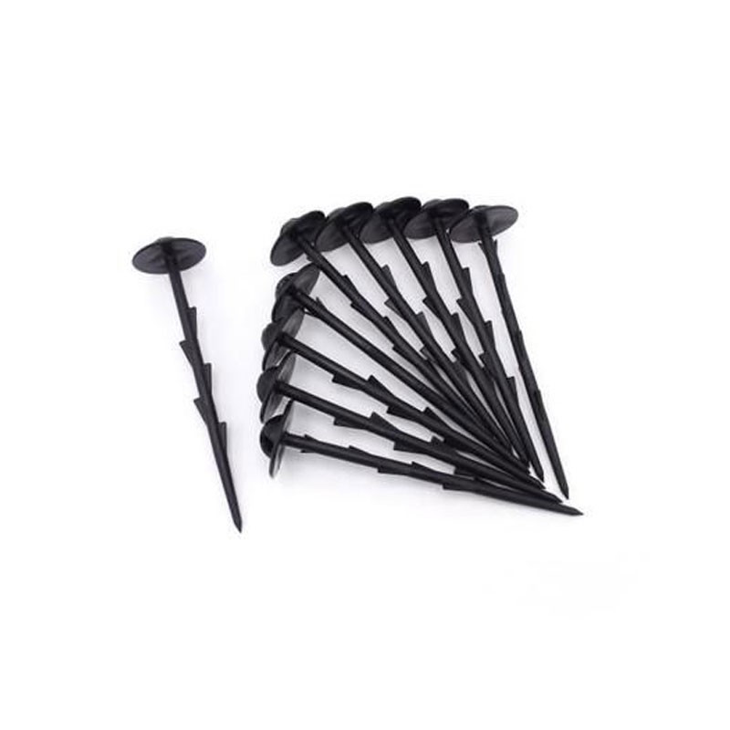 Black notched anchor for fixing film and mulch film h20cm - Nature