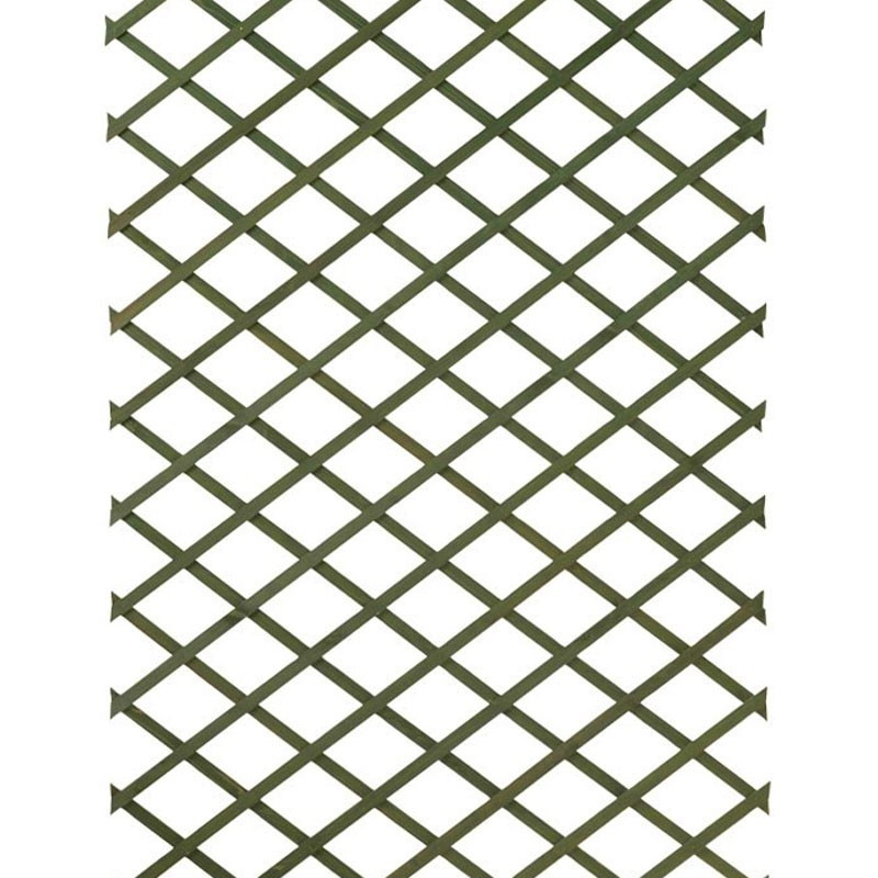 Stretchable green natural wood trellis - 1x3m - Nature