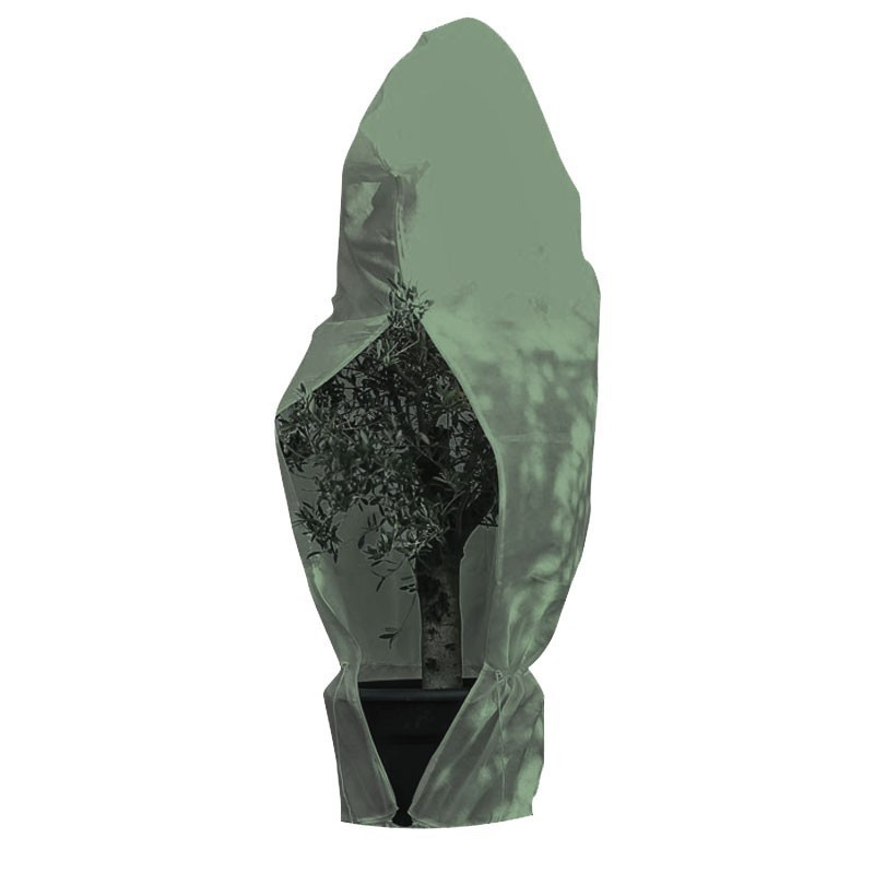 Winterhoes met koord - Groen - 200 x 236 cm - Diameter 150 cm - Nature
