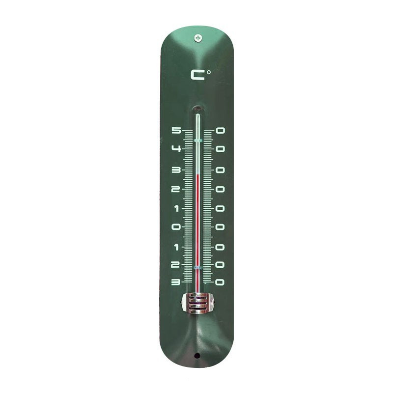 Epoxy exterior metal wall thermometer - Green H 30 X 6.5 X 1 cm - Nature