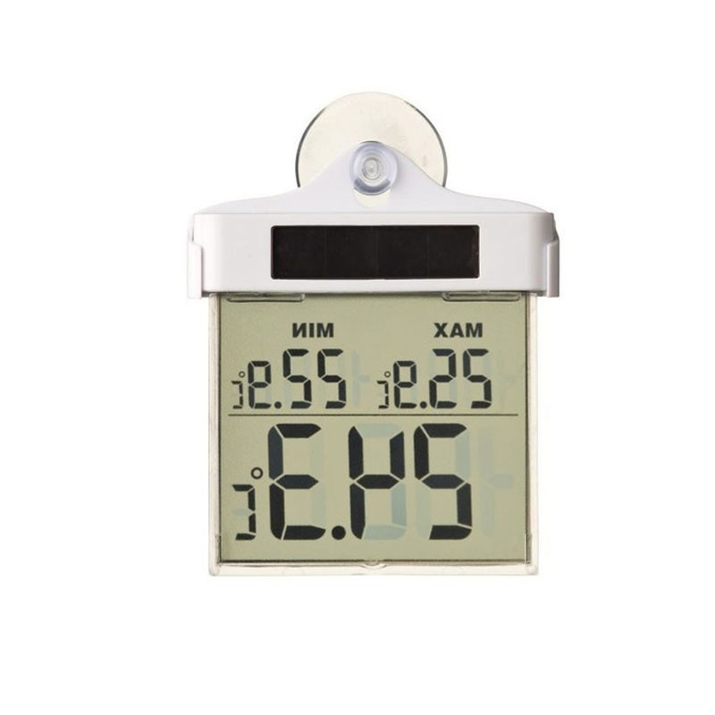 Thermometer mini-max digitale zuignap H 17cm - Nature