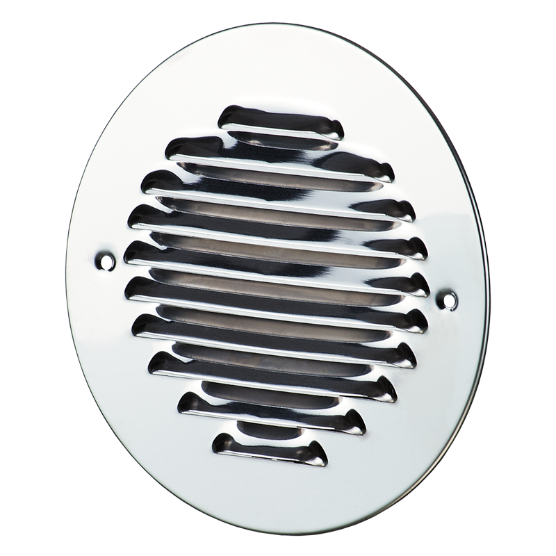 Grille d'aération avec caoutchouc Ø150mm - Acier Blanc - Anti insecte -  Winflex Ventilation
