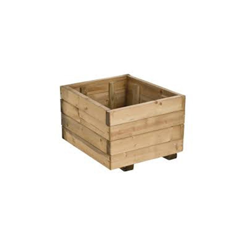 Wooden Tray RUSTICA Square Pot 40x40x27cm - Forest-Style