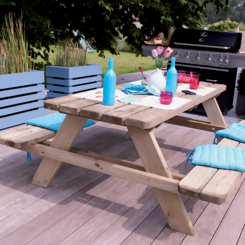 Matisse picnic table 180x165x70cm - Forest-Style