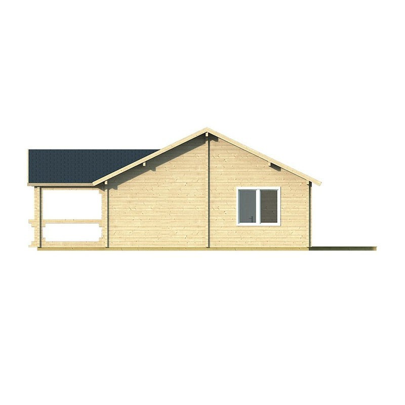 Chalet Finn 68,10 m² - Thickness 92mm - Tuindeco