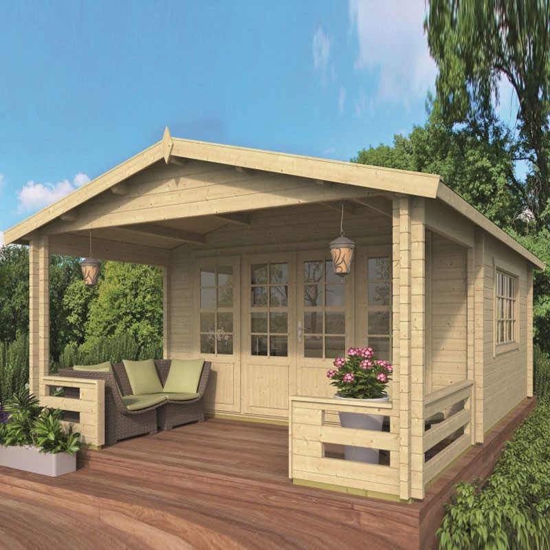 Chalet Nottingham 21.80m² - Thickness 58mm - Tuindeco