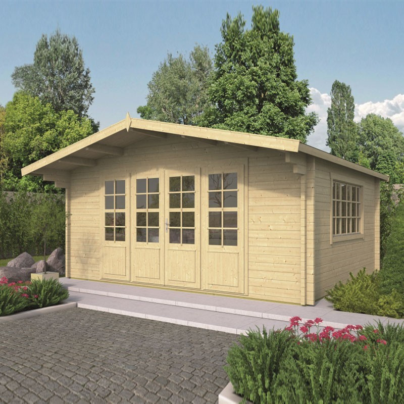 Chalet Newcastle 21.80m² - Dicke 58mm - Tuindeco
