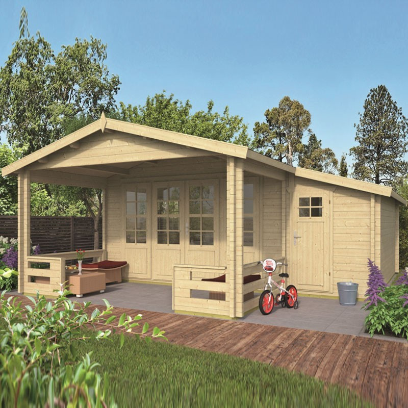 Chalet Liverpool 27m² - Thickness 58mm - Tuindeco