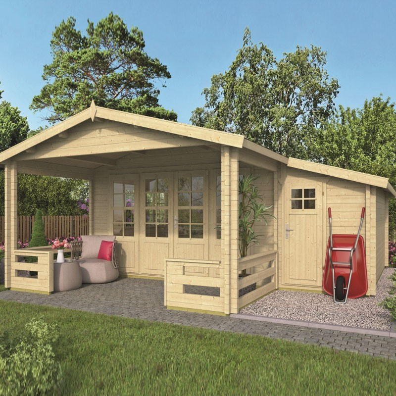 Chalet Manchester 17,6m² - Dicke 58mm - Tuindeco