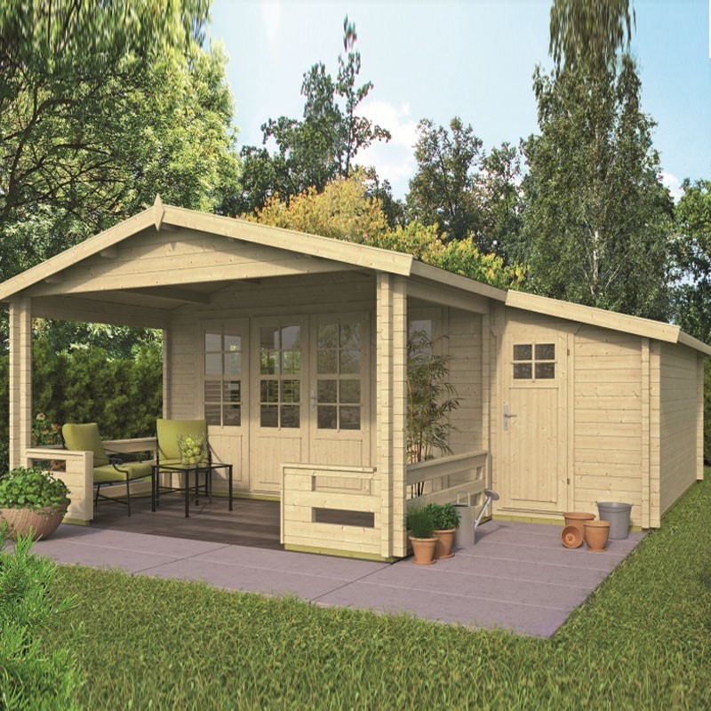 Chalet Coventry 13,4m² - Thickness 58mm - Tuindeco