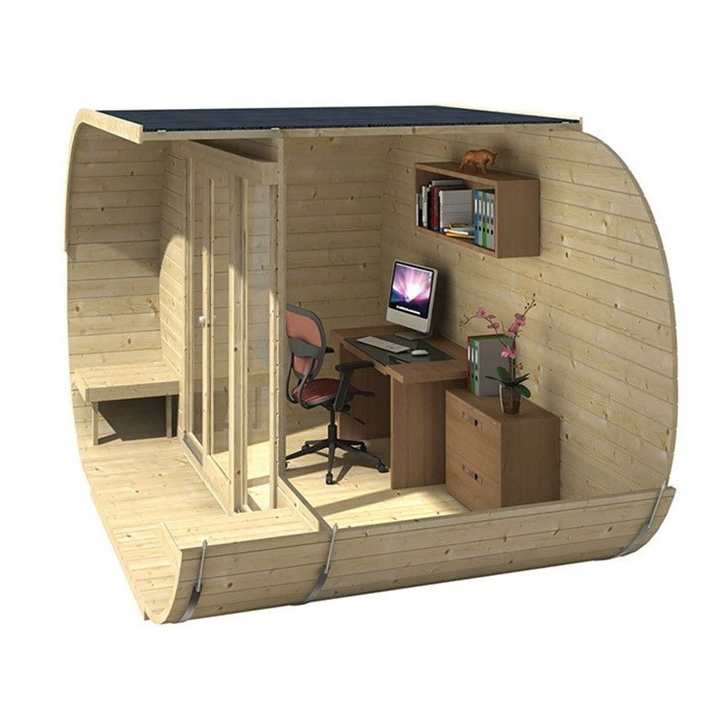 Cabine Oval 405 x 400 cm - 16,20 m² - Tuindeco