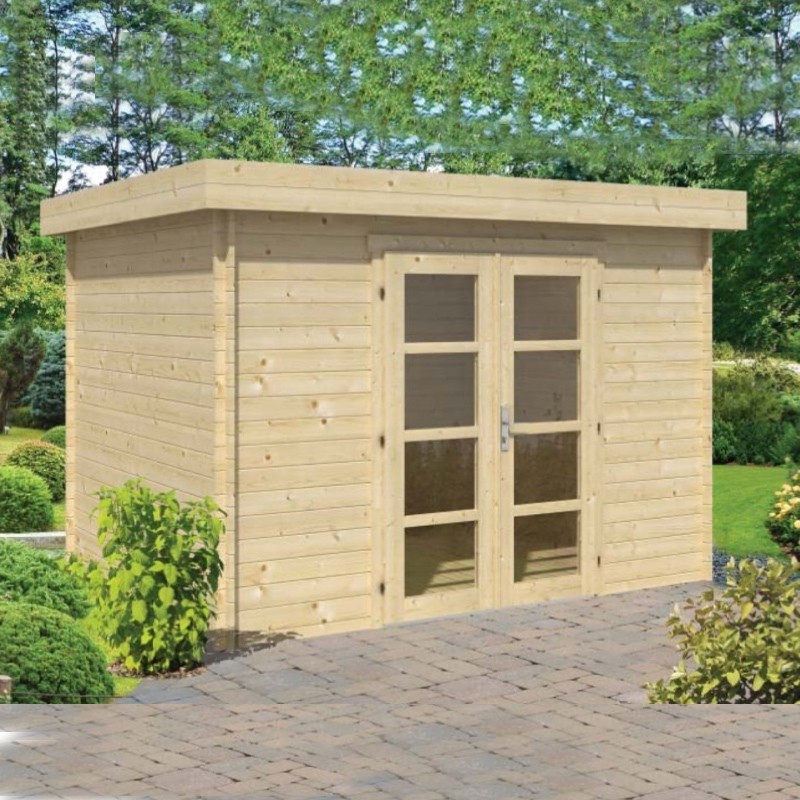 Garden shed 8,32 sqm - 28 mm - Hypermodern - Tuindeco