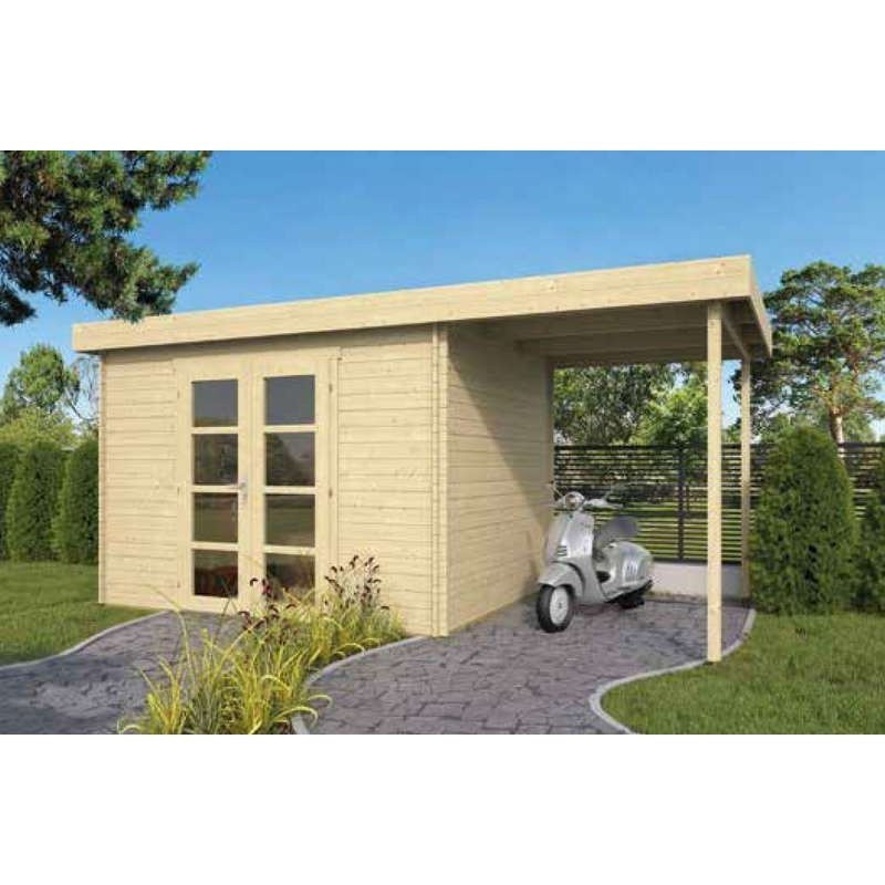 Garden shed 13,52 sqm - 28 mm - Extramodern - Tuindeco