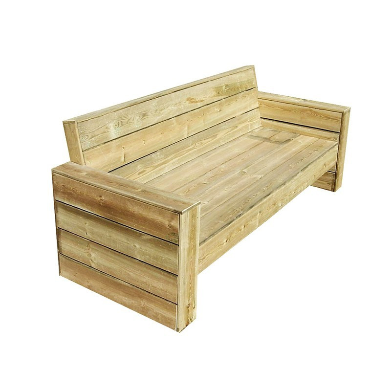 Wooden bench 198x75xh42/82cm - VG garden