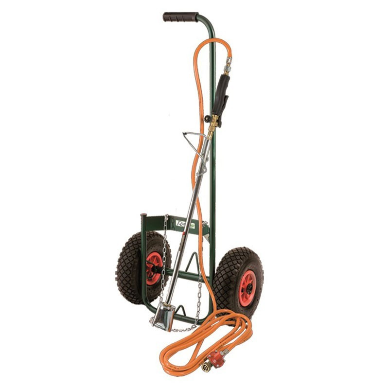 Superbioflame weeding kit + air wheel trolley - Ribiland