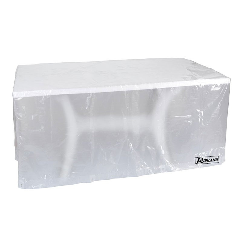 Translucent cover for rectangular table 90g/m² - 200x100x80cm - Ribiland