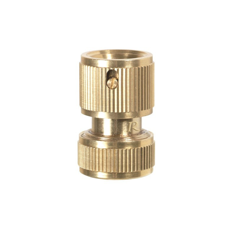 Stop quick coupling Ø15mm in brass - Ribiland