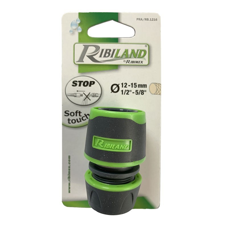 Raccord rapide Stop bi matière 12/15mm - Ribiland