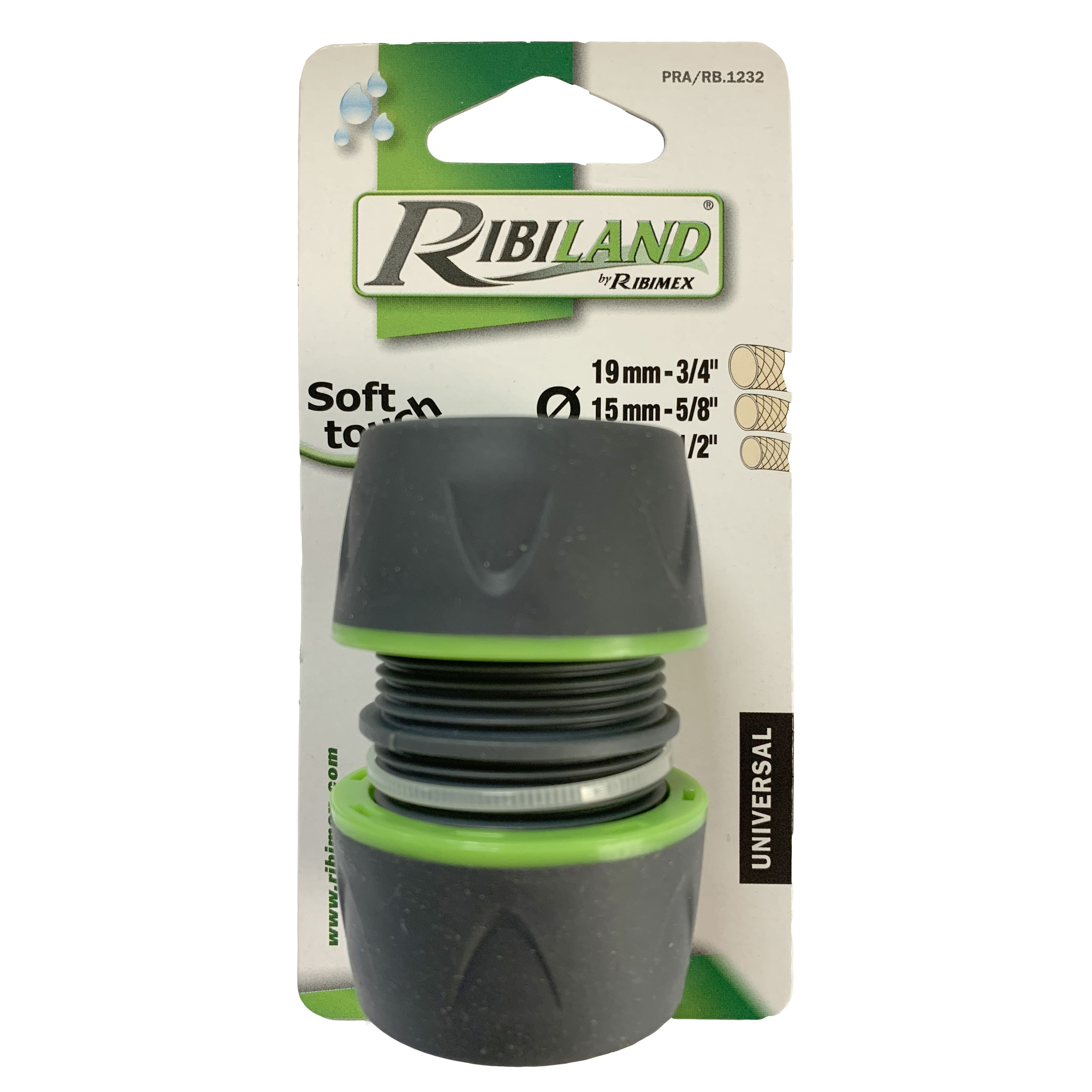 Giunto di riparazione universale bimateriale da 12/15 e 19 mm Ribiland