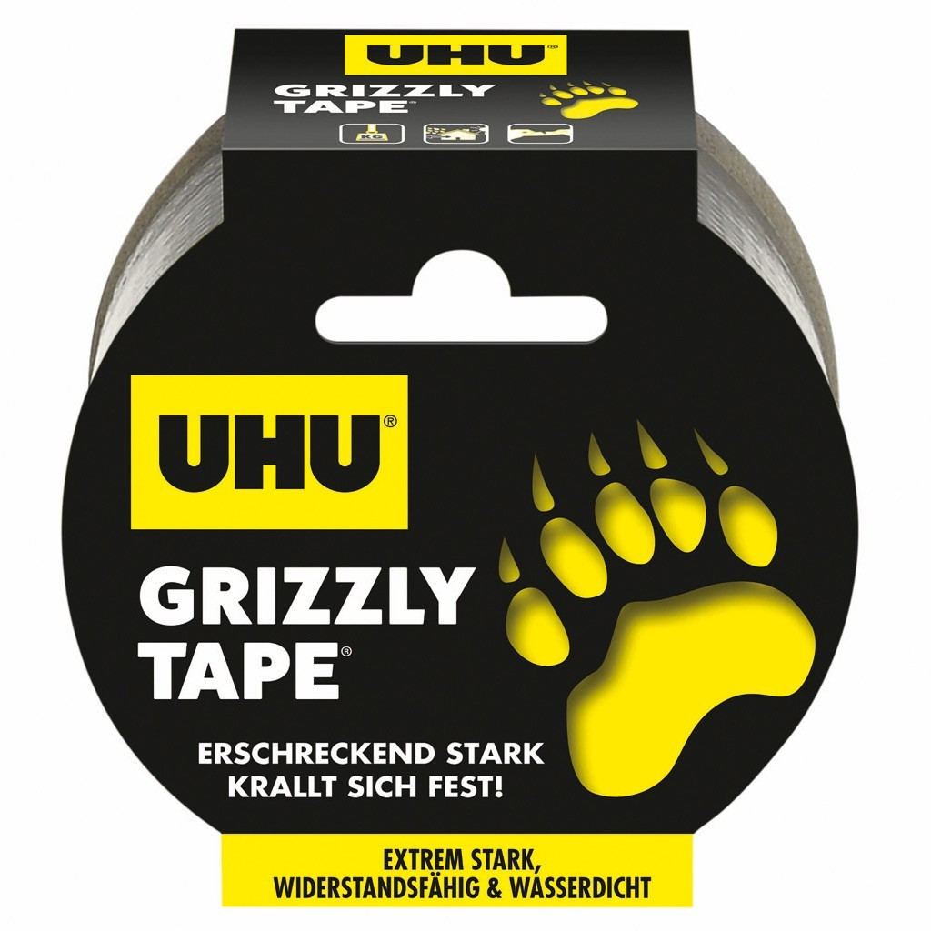 Grizzly Tape Zwart - 10m - UHU