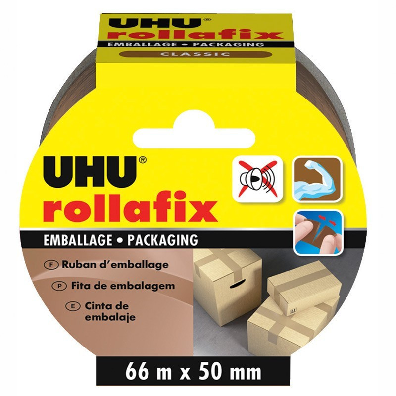 Rollafix Packaging Brown - 66 m x 50 mm - UHU
