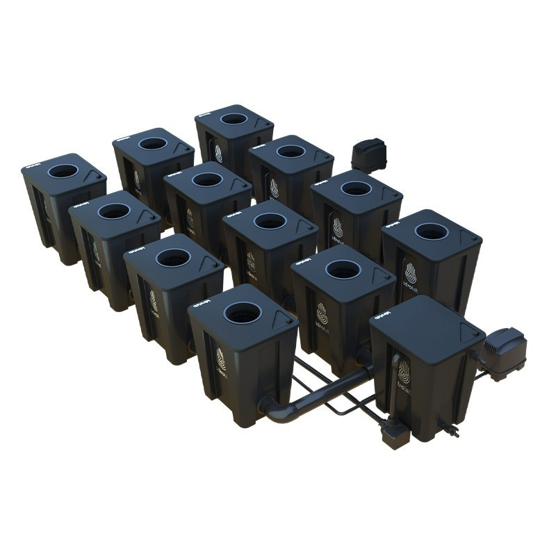 Original RDWC 3-row system 12+1 with Tuboflex diffuser - Idrolab