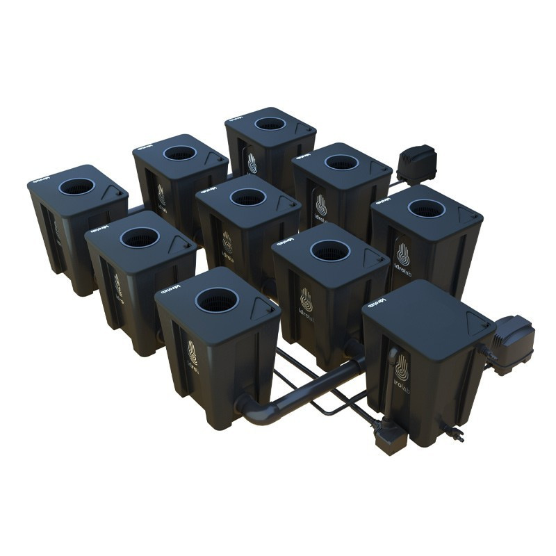 RDWC-System 3 Reihen Original 9+1mit Tuboflex-Diffusor - Idrolab