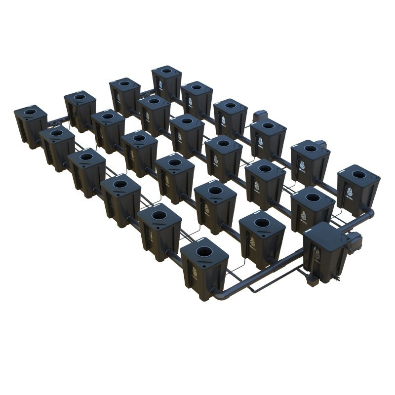 RDWC 4 row wide 24+1 system with Tuboflex diffuser - Idrolab