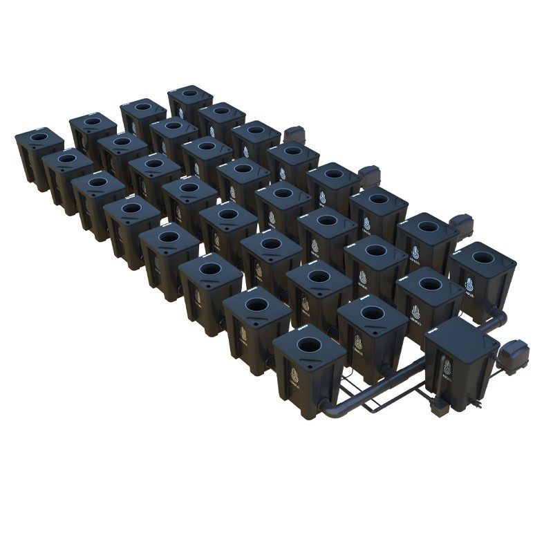 RDWC 4 row original 32+1 system with Tuboflex diffuser - Idrolab