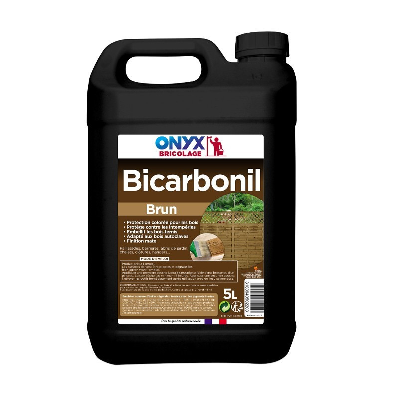 Onyx - Bibicarbonil braun Holzschutz außen 5l