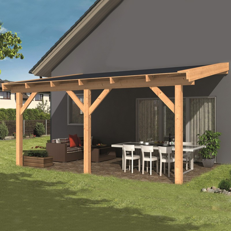 Bausatz Lärchenholzdach für Schuppen - 600 x 300 cm - Tuindeco