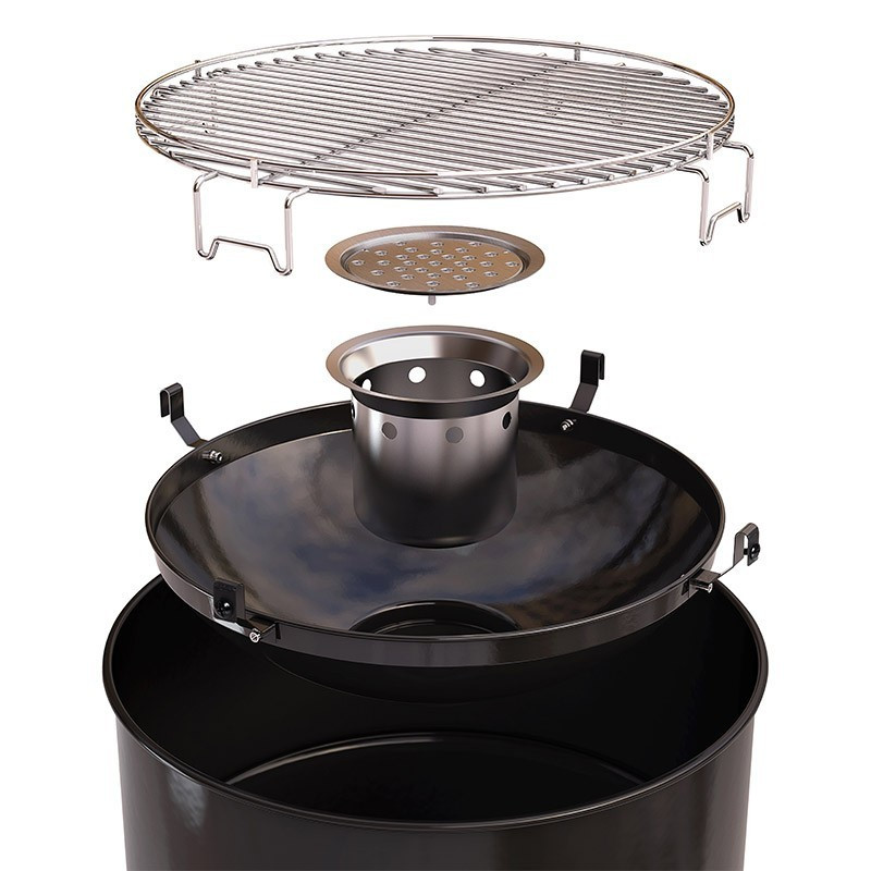 Edson Black Charcoal Barbecue - Barbecook