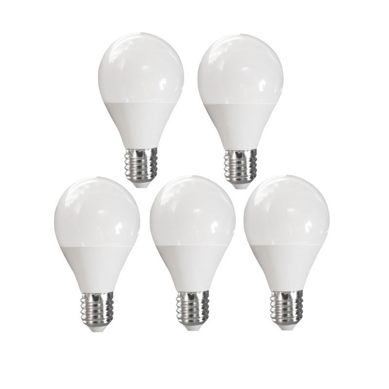 Set de 2 bombillas esféricas LED E14 luz fría 6500K con potencia de 5W y  400 LM 45 mm x 75 mm