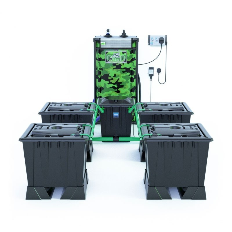 RDWC Black series system - 4 x 30L + 120L Tank - - Alien Hydroponics