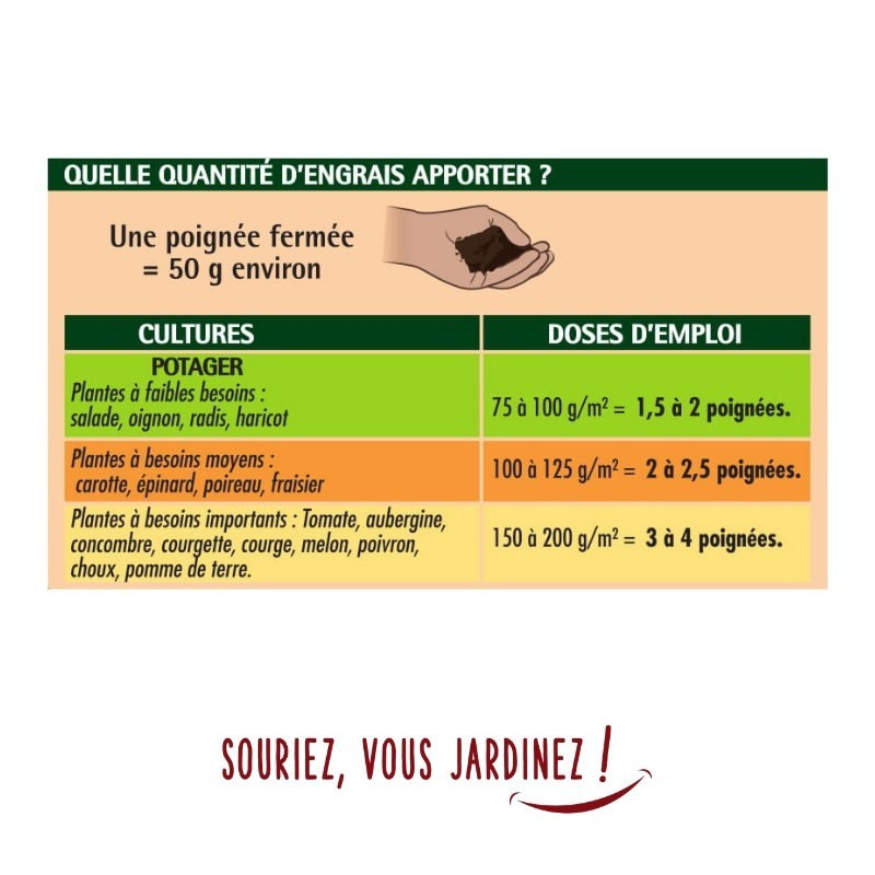 Fertilizzante per orto 4Kg in secchiello - Or Brun