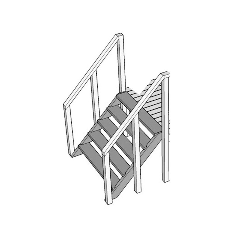Zusätzliche Treppe für Wohnwagen - - Tuindeco
