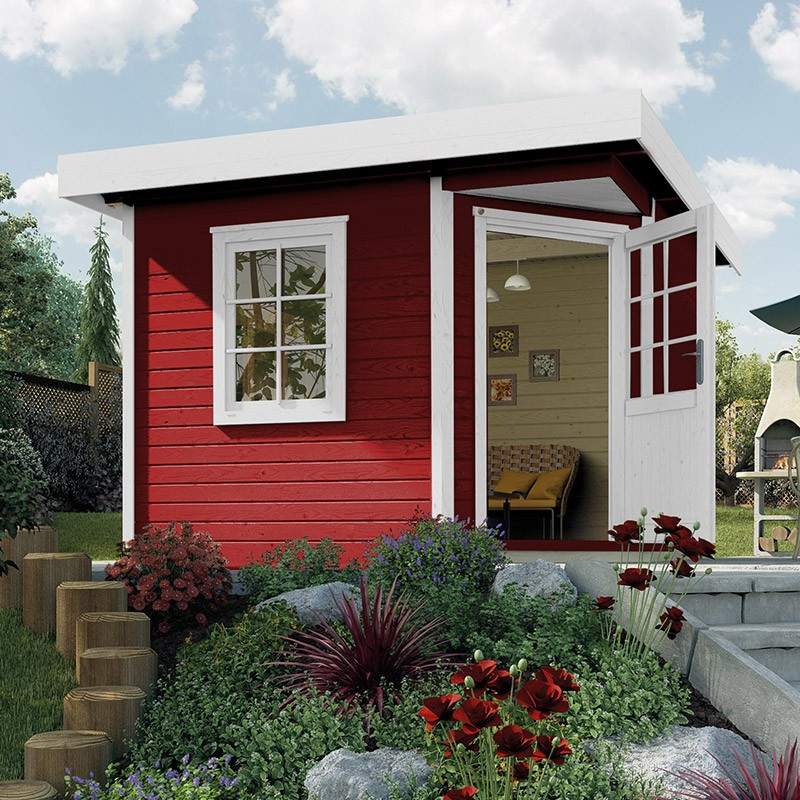 WEKA - Design Shelter 213+ - Swedish Red - 2,98 x 2,98 x 2,59 m
