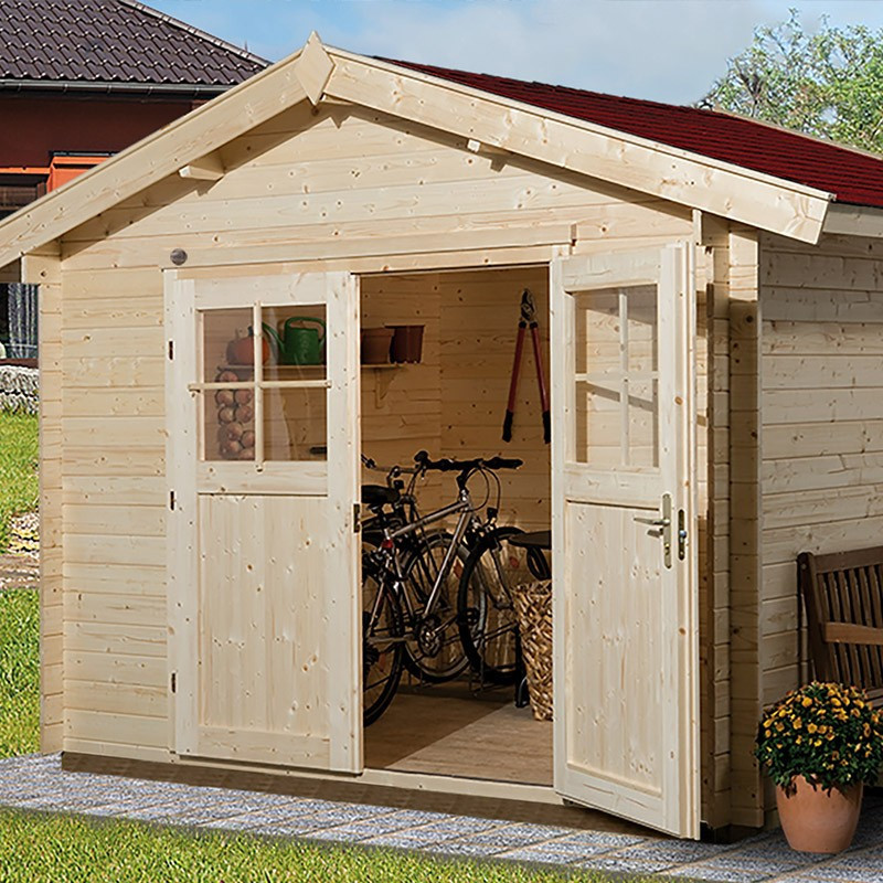 WEKA - Garden Shed 112 - Raw aspect - 3,00 x 2,50 x 2,51 m